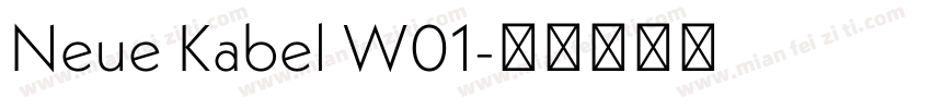 Neue Kabel W01字体转换